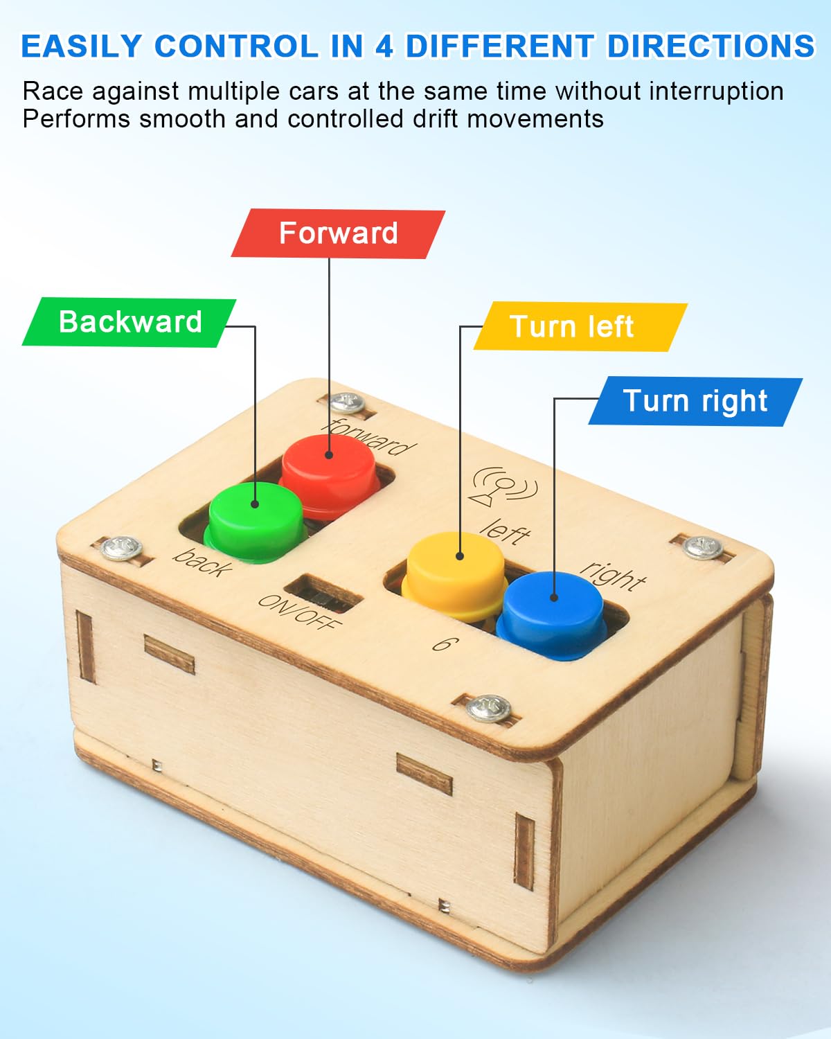 Poraxy STEM Kits for Kids Age 8-10-12, Building Remote Control Model Car, Wooden 3D Puzzles, Toys for Ages 8-13, Science Educational Projects Crafts, Gifts for 8 9 10 11 12 13 Year Old Teen Boys Girls