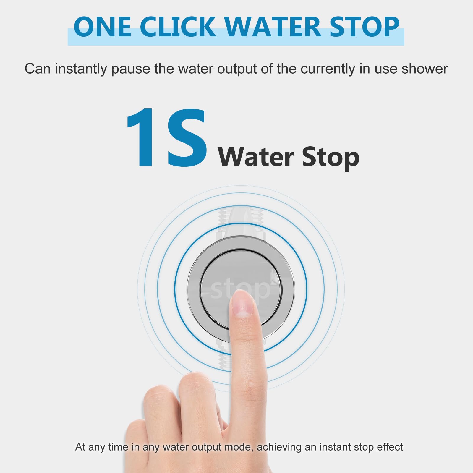 8-Inch Rain Shower Head with Handheld Spray Combo-6-Function Handheld Shower Head-3-way diverter comes with a pause setting-11-Inch Adjustable Extension Arm-59-inch stainless steel shower hose