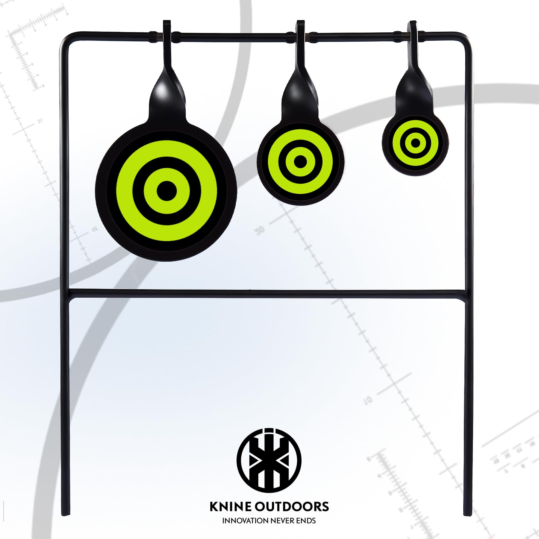 KNINE OUTDOORS Hunting Shooting Taget Airgun Spinner Target, Rated for .22 Rimfire Rifles and .22 Handguns