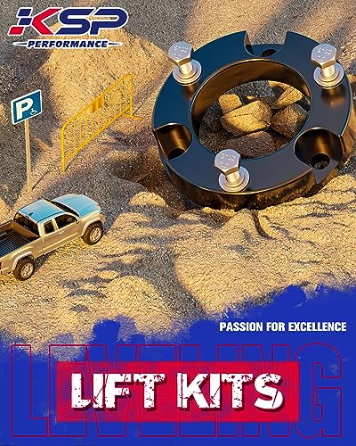 KSP 1.5" Front Leveling Lift Kits for Tacoma, 1.5 inch Front Strut Spacers Lift Kit for Toyota Tacoma 2005-2023 4Runner 2003-2023 FJ Cruiser 2007-2015, 1.5in Suspension Level Kit Aluminum Lift Spacers