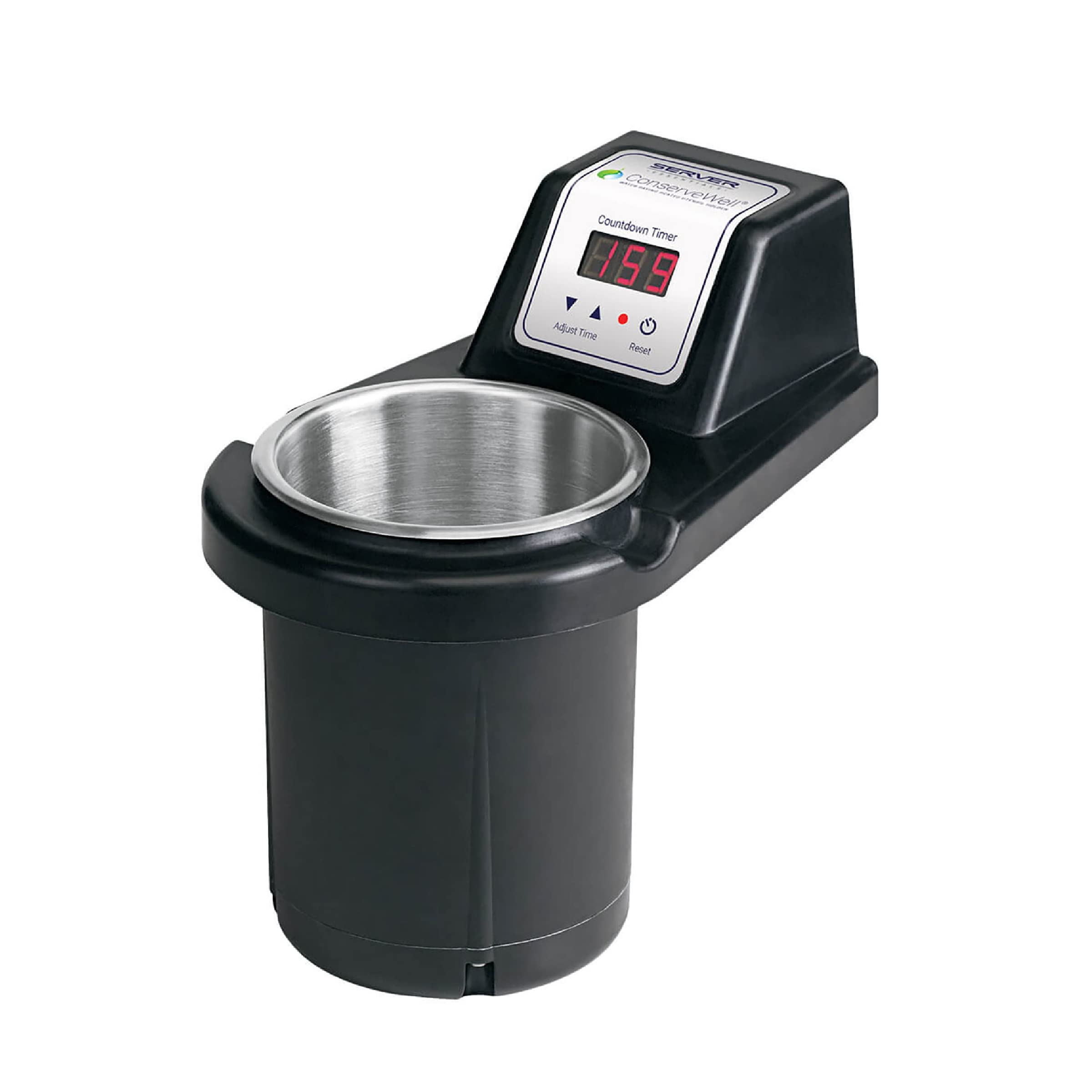 Server Products ConserveWell Utensil Holder Heated Dipper Well Drop-in with Timer, 87770