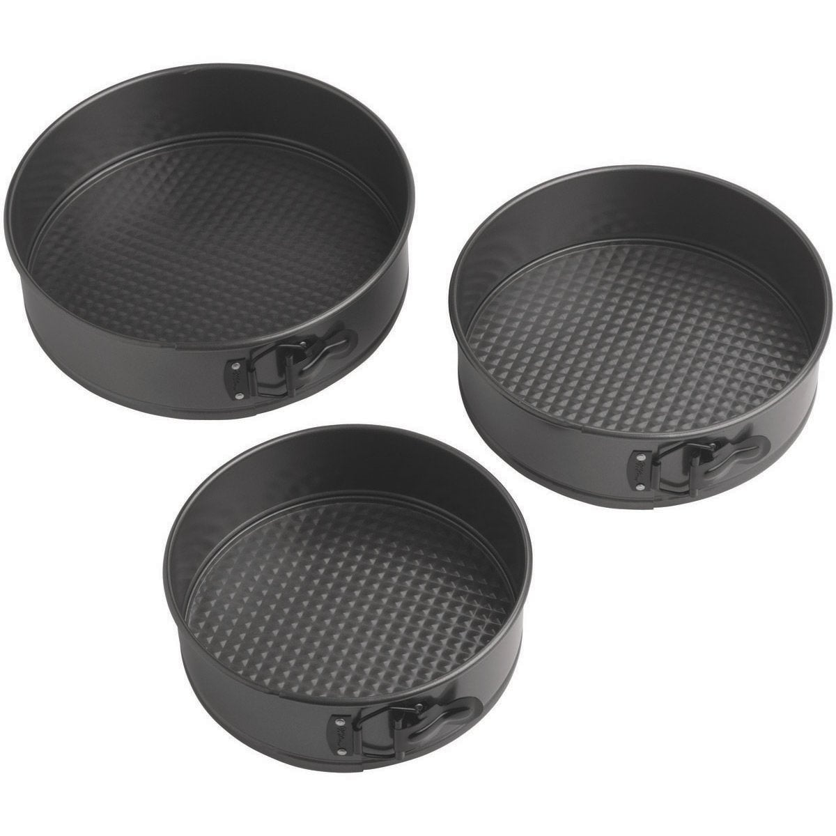 Wilton Springform Cake Pan Set, 3-Piece, 3 Pc, Gray