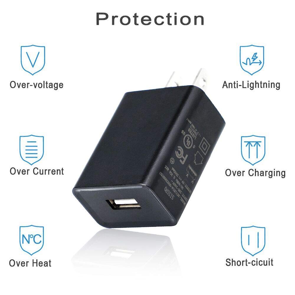 Fast Charger with 6Ft USB Type-C&Micro USB Cable for Charging All-New Fire 6 HD 7 8 10/Fire Max 11-13th Gen/Fire HD 7 8 10Plus/Kids Edition Kids Pro/All E-Reader,Oasis,Paperwhite/Samsung Galaxy Tab A
