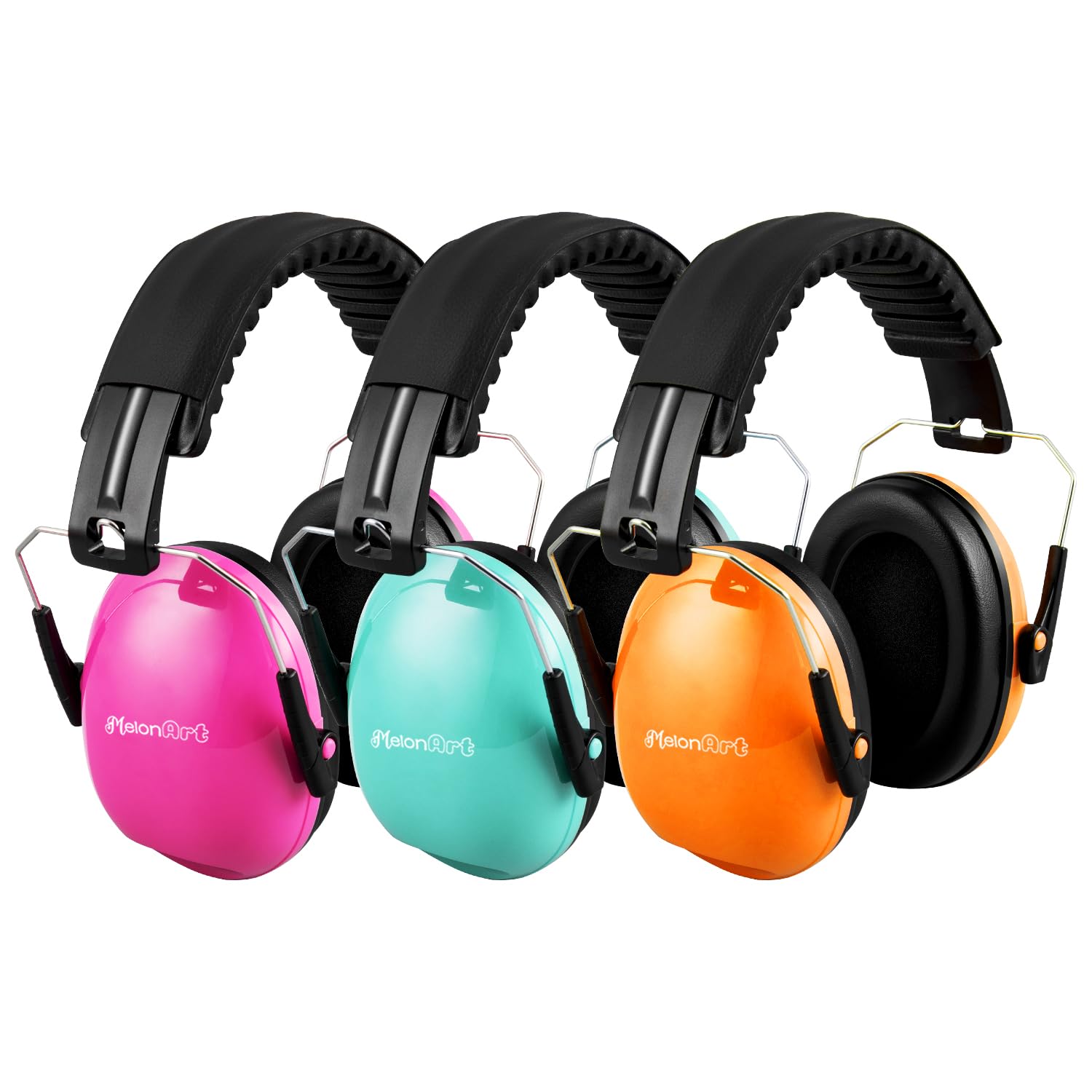 MelonArt Kids Ear Protection Ear Muffs Noise Cancelling Headphones for Kid Toddler Adult Autism Sensory, 27dB Noise Reduction Earmuffs Hearing Safety for Shooting Monster Truck Concert Fireworks