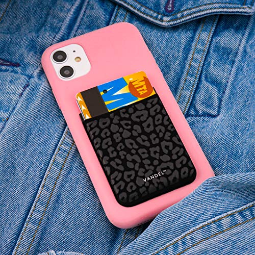 VANDEL Pocket – Stick-On Fabric Phone Wallet Stick On for Women, Cute Credit Card Holder for Phone Case, Stick On Back of Phone Fabric Sleeve for iPhone Pocket
