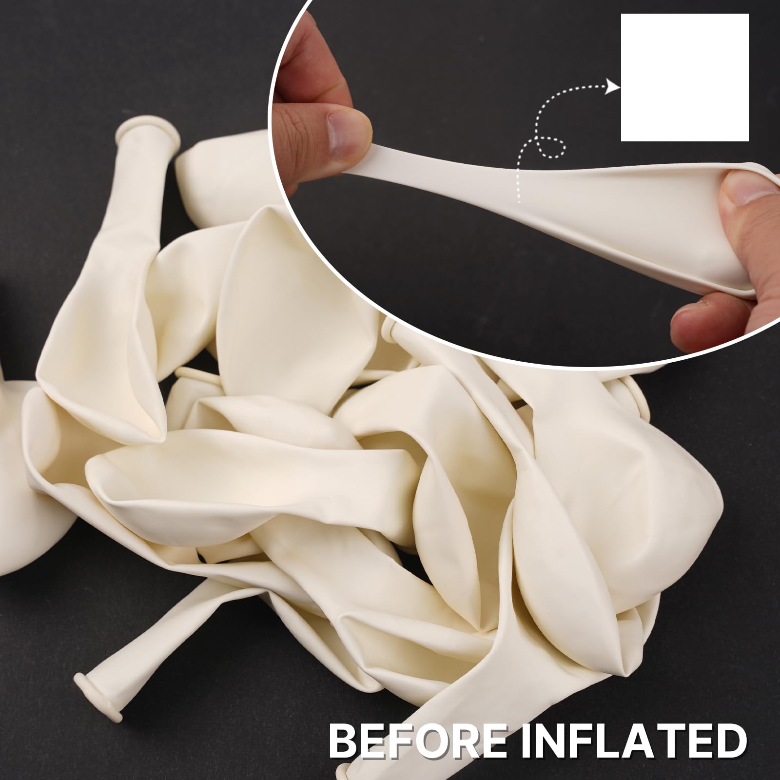 PartyWoo White Balloons 100 pcs 10 Inch Matte White Latex Helium Balloons for Wedding Bridal Graduation Engagement Baby Shower Gender Reveal Easter Anniversary Birthday Party Decorations White-Y13