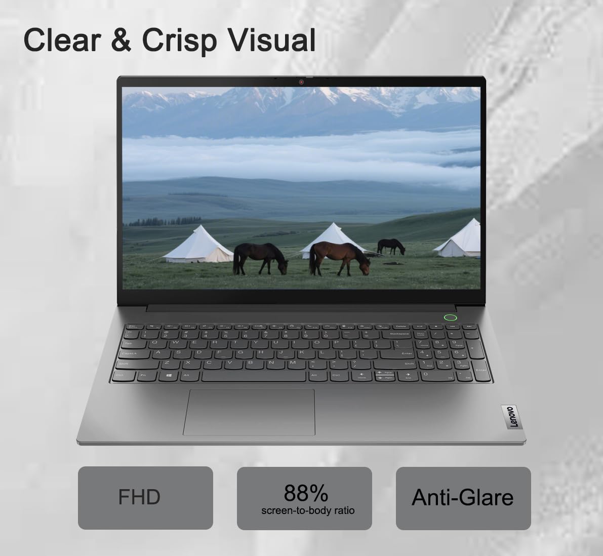 Lenovo ThinkBook 15 Gen 4 Business Laptop (15.6" FHD Anti-Glare, Intel 10-Core i7-1255U, 40GB RAM, 1TB SSD), Fingerprint, 1080p Webcam, Thunderbolt 4, Ethernet, Wi-Fi 6, Win 11 Pro w/Copilot, Grey