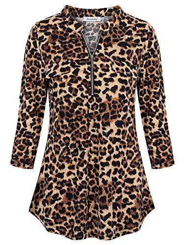 Ninedaily Full Sleeve Tops for Women, Casual Work Business Pack Plaid Shirts with Collar Floral Printed V Neck Blouse Spring Layered Fit and Flattering Tops Linen, Army Green Plaid,Size M