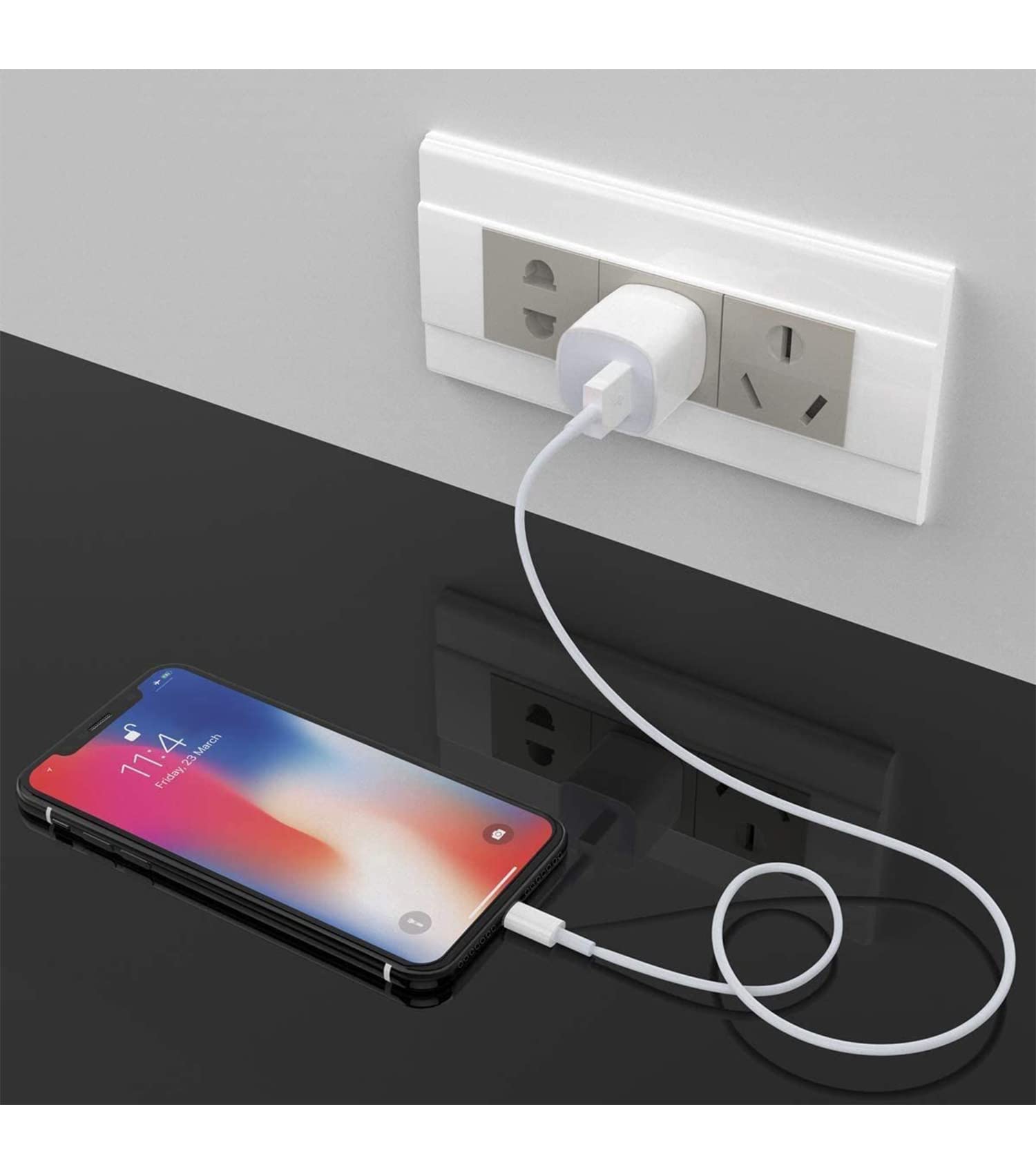 USB Wall Charger,Small iPhone Charger Box,Travel Plug Cube 5W Power Adapter for iPhone SE 2020/12 Pro Max/11 Pro Max/XR/X/8 Plus/7/6S/6S/6/5,Galaxy S7/S6/S5 Edge,LG,HTC,Huawei,Moto,Kindle