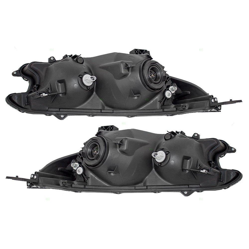 Brock Replacement Pair Set Halogen Combination Headlights Headlamps Compatible with 12-14 CR-V 33150-T0A-A01 33100-T0A-A01