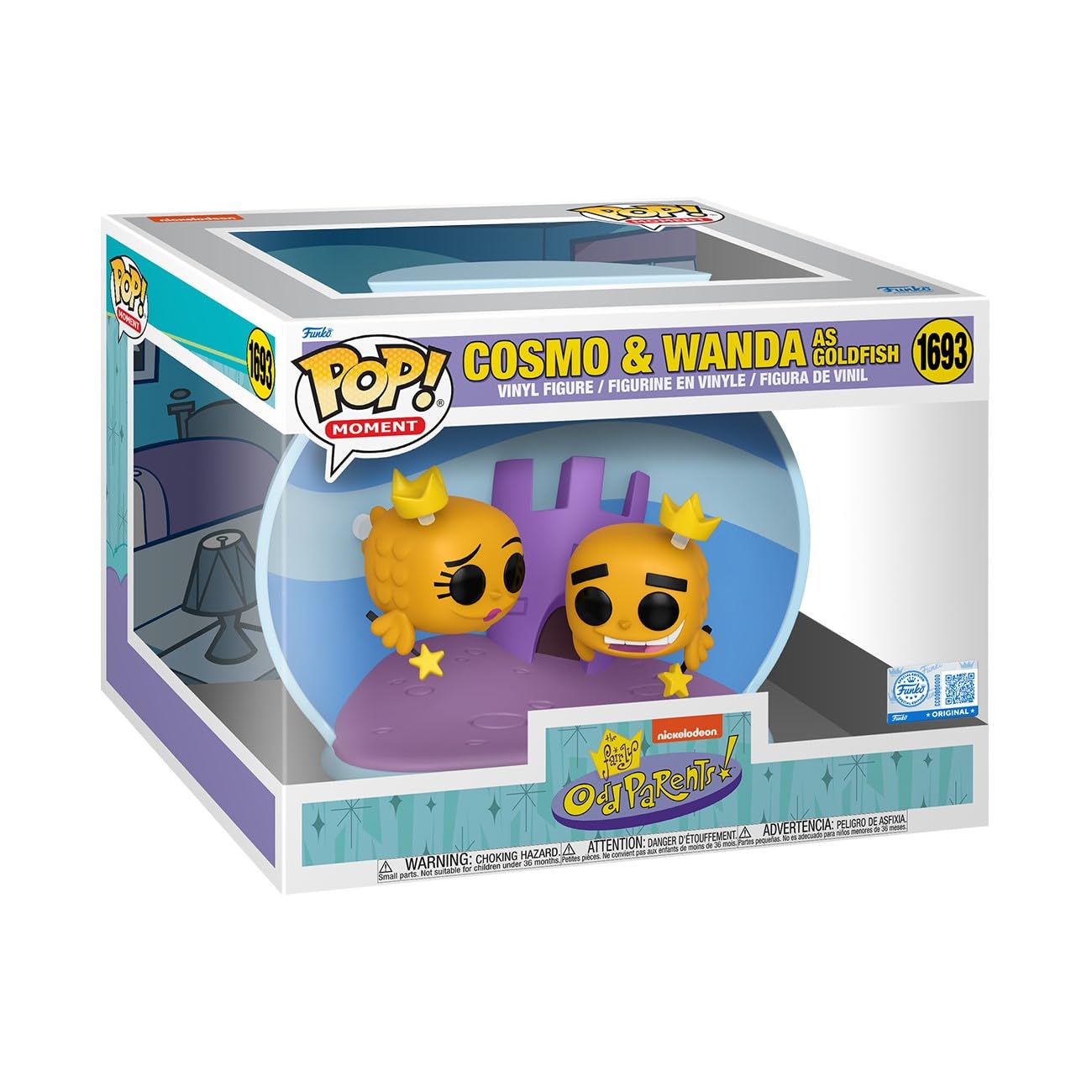 Funko Pop Moment: Fairly Odd Parents - Cosmo and Wanda as Goldfish - Amazon Exclusive - Collectable Vinyl Figure - Gift Idea - Official Merchandise - Toys for Kids & Adults