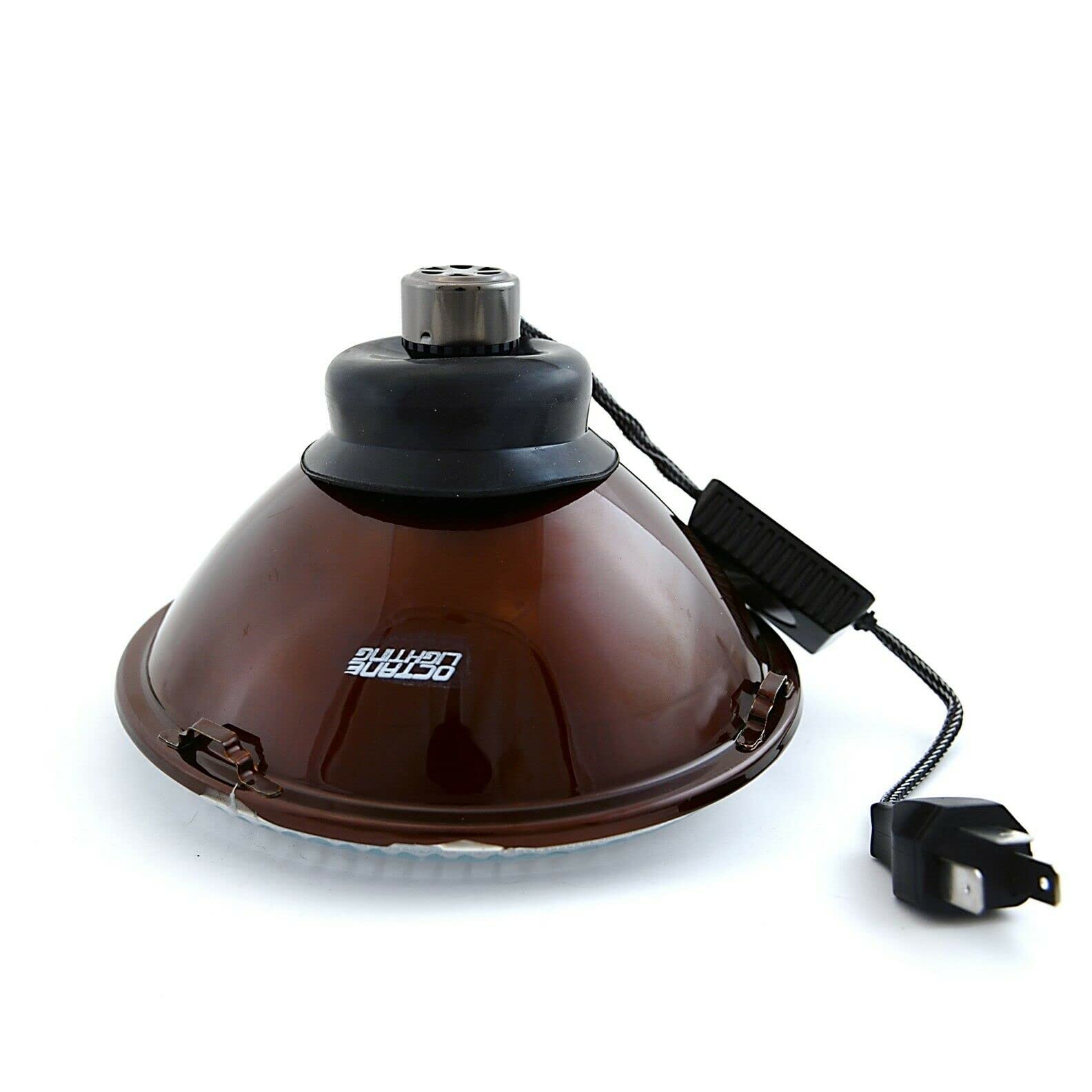 Octane Lighting 7 Inch Stock Style H4 Glass Headlight LED 4000 Lumens 20/40w Light Bulb Headlamp Pair