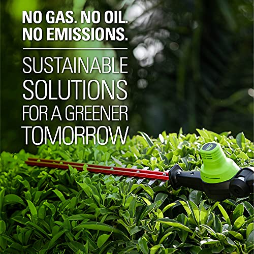 Greenworks Pro 80V 20" Cordless Pole Hedge Trimmer, 2.0Ah Battery and Charger Included