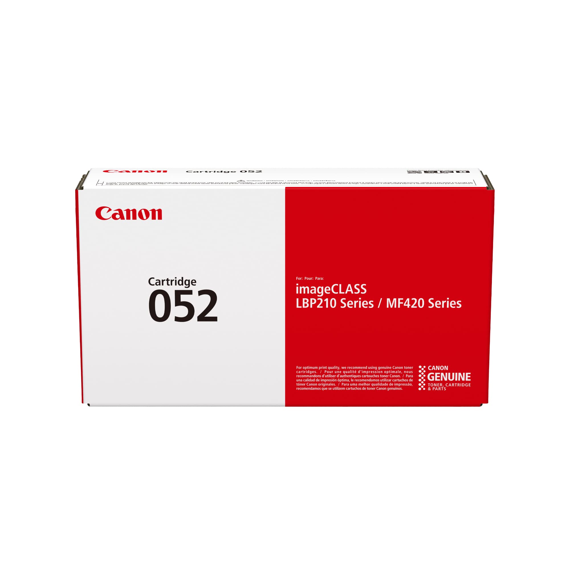 Canon Genuine Toner Cartridge 052 Black (2199C001), 1-Pack, for Canon imageCLASS MF429dw, MF426dw, MF424dw, LBP215dw, LBP214dw Laser Printers, 1 Size (Toner 052)