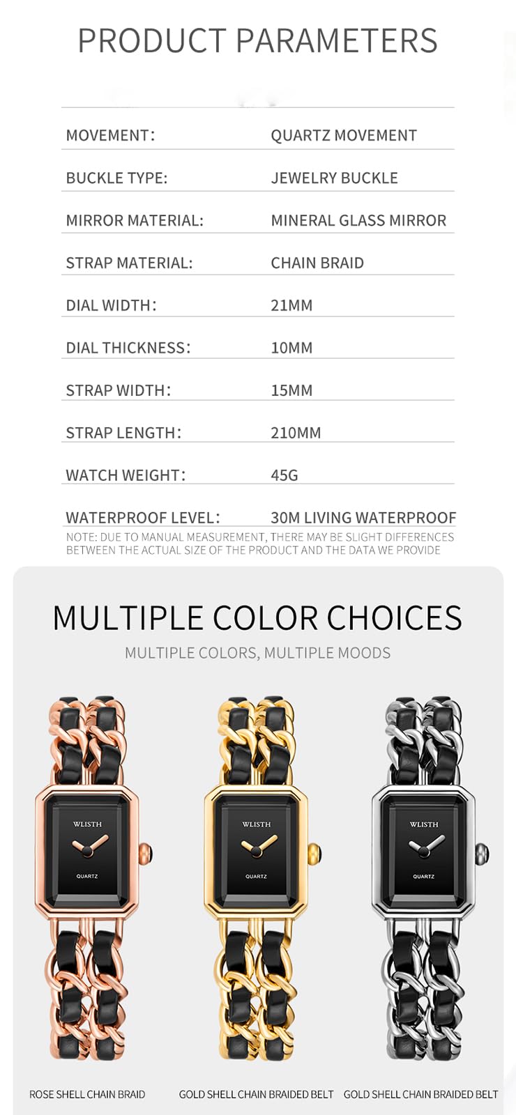 BESTKANG Rectangle Women Watches Elegant Ladies Dress Watches with Unique Stainless Steel Band (Rose Gold)