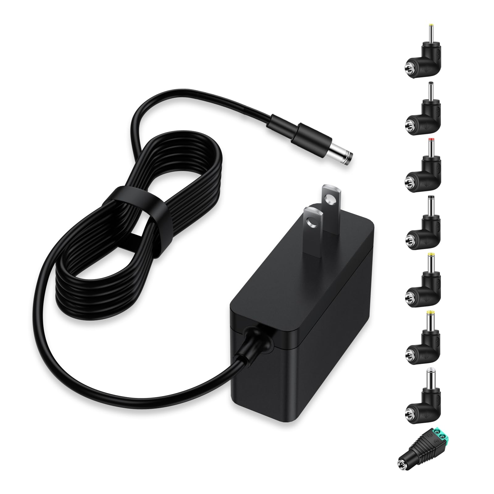 Massager Power Cord for Zyllion Shiatsu Back and Neck Massager/Nekteck/Comfier Back Shoulder and Neck Massager Charger Supply - 12V - Only Fit for 12V Massager