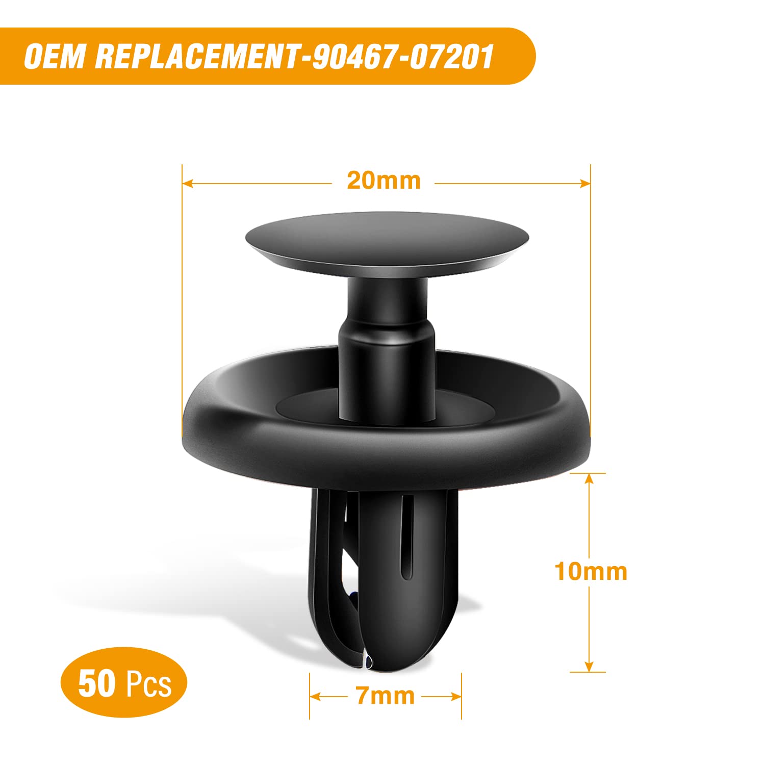 Gooacc 101Pcs Engine Under Cover Push-Type Retainer for Lexus &Toyota Clips 90467-07201 Front Bumper Nut Grommet Avalon & Camry 90189-06193 Liner Screw Bolt 90159-60477 with Fastener Remover