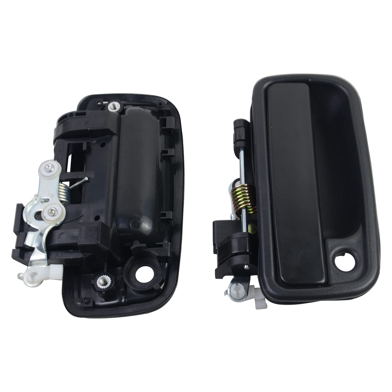 Huntike Pair Front Exterior Door Handle w/Key Hole Left & Right | Compatible with 1995-2004 Toyota Tacoma 2.4L 2.7L 3.4L Part# 69220-35020 69210-35020