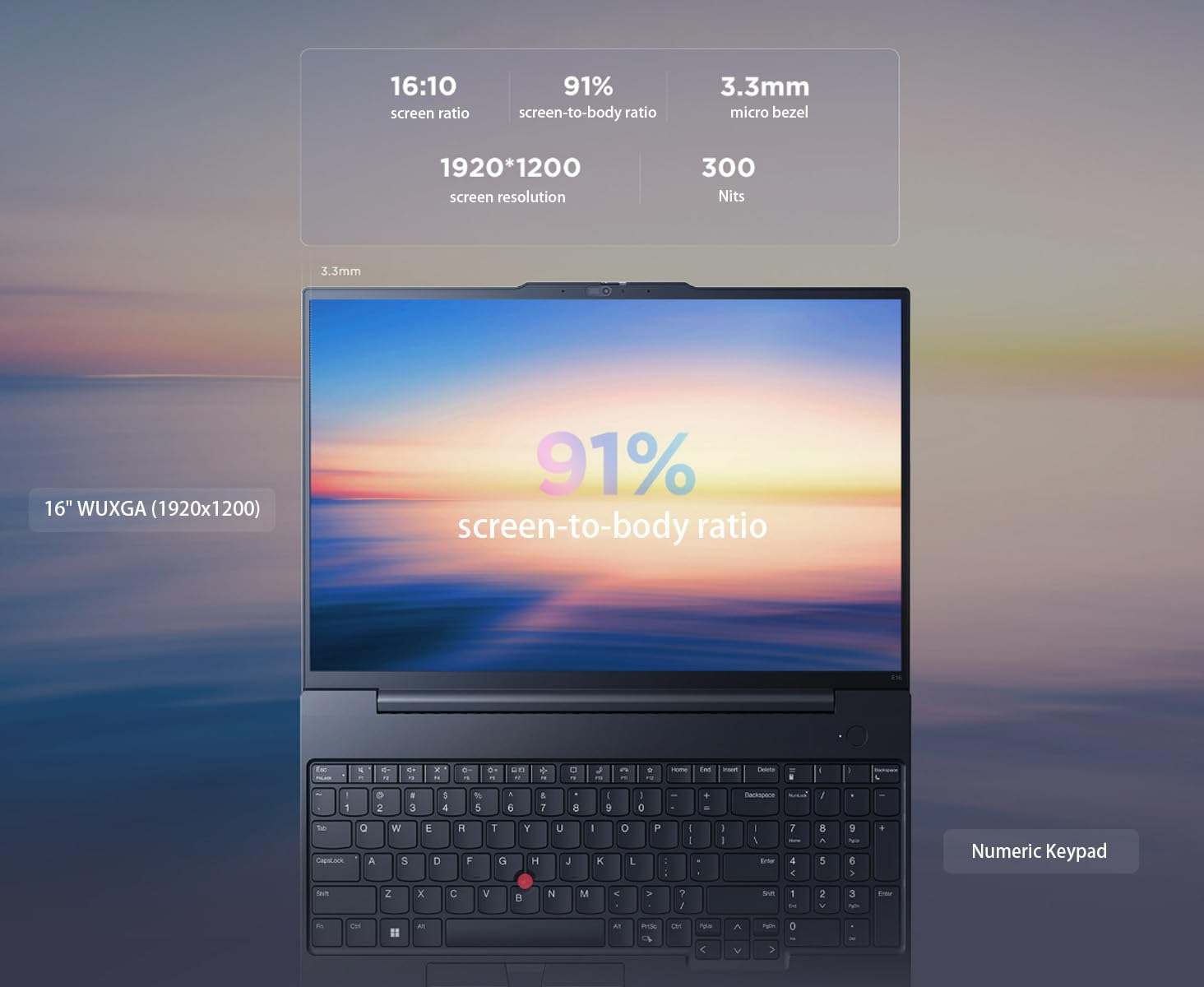 Lenovo ThinkPad E16 Business Laptop (16" FHD+ Display, AMD Ryzen 5 7530U(> Intel i7-1165G7), 16GB RAM, 512GB SSD) Fingerprint, Backlit, 1080p Webcam, WiFi 6, Ethernet, Win 11 Pro w/ Copilot, Black