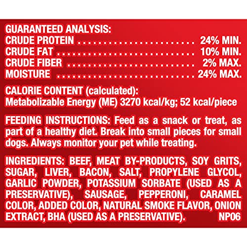 Pup-Peroni Dog Treats, Triple Meat Lovers Flavor, 22.5 Ounce, Bacon, Sausage and Pepperoni, No Red 40 or Fillers