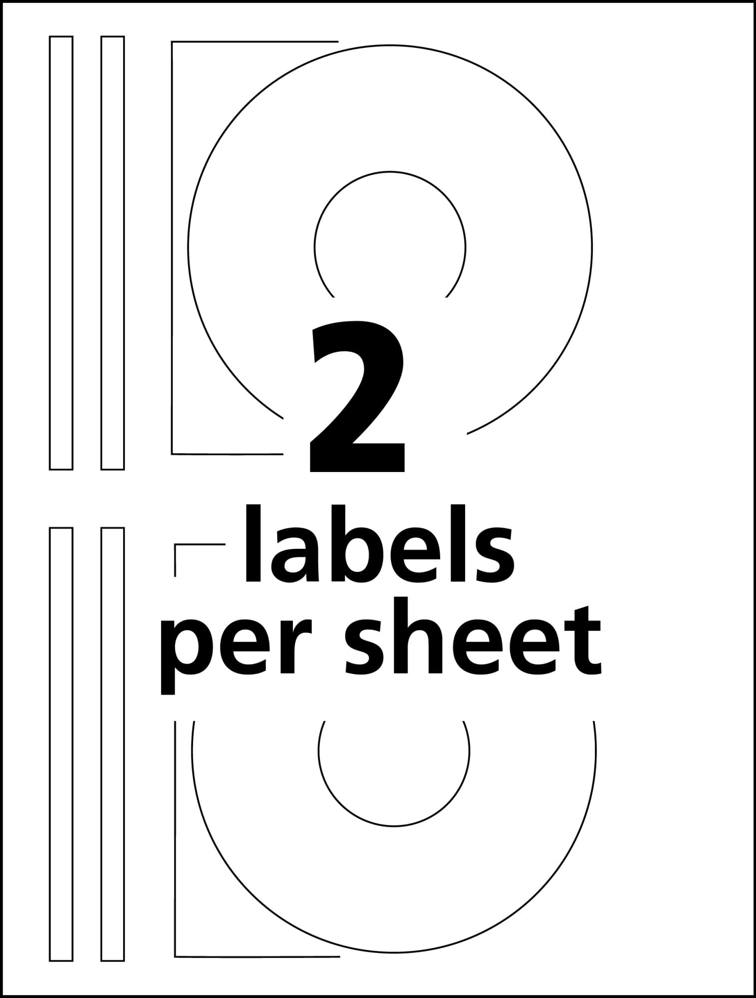 Avery Printable Full-Face CD Labels, Matte White, Permanent Adhesive, Laser & Inkjet Printers, 40 Blank CD Labels & 80 Spine Labels, Great for CD Labels, DVD Labels, PC Disc Labels, and More (8960)