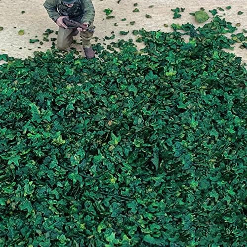 Warmtree Realistic Miniature Leaves Simulation Leaves for DIY Mini Model Railway Fairy Garden Architecture Diorama Scenery Landscape Layout Diorama Halloween Village Accessories, Pack of 4