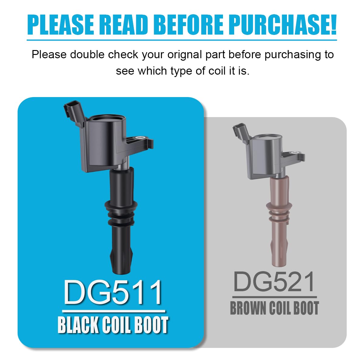 MAS Set of 8 Ignition Coils Compatible with Ford Expedition Explorer F150 F250 F350 Super Duty Lincoln Navigator Mark LT Mercury Replacement for DG511 C1541 FD508
