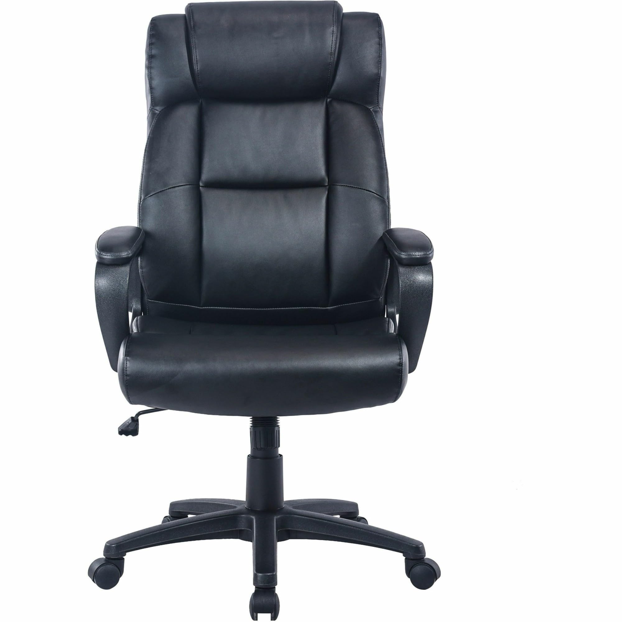 Lorell Soho High-Back Black Leather Executive Chair