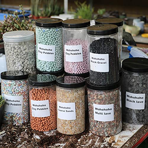 wohohoho 2.2lbs Mini Blue Hydroponics Clay Pebbles, Upgraded 3mm-5mm Hydro Ceramsite Balls, Horticultural Plant Top-Dressing Decorative Rocks for Aquaponics, Drainage Water, Purification, Cultivation