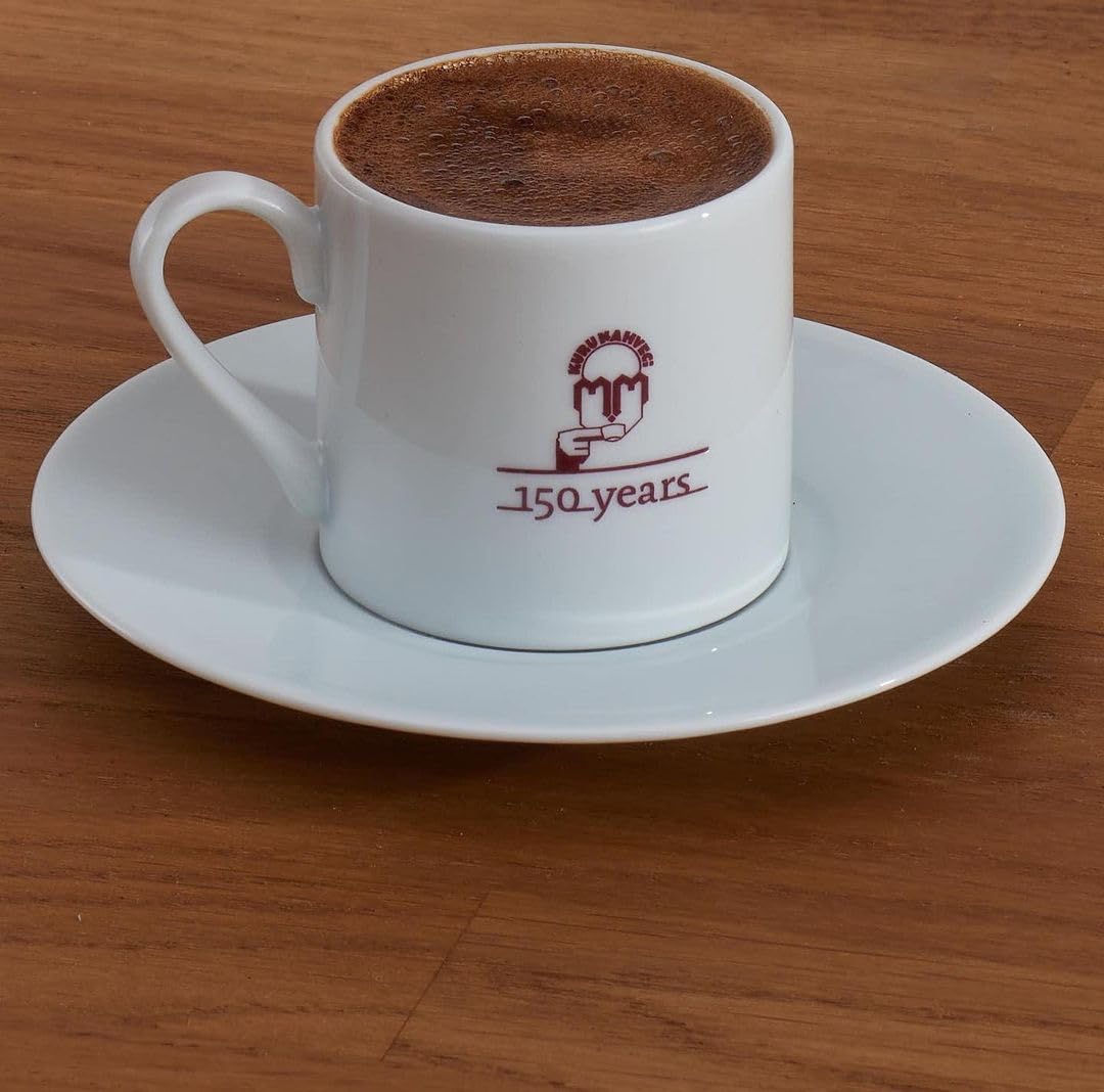 KURUKAHVECI MEHMET EFENDI Turkish Coffee, Arabica Beans, Roasted Ground,Rich Aroma, Fresh, Medium to Heavy-bodied, Original Taste Since 1871 (17.6 OZ / 500 Gr) Pack of 2