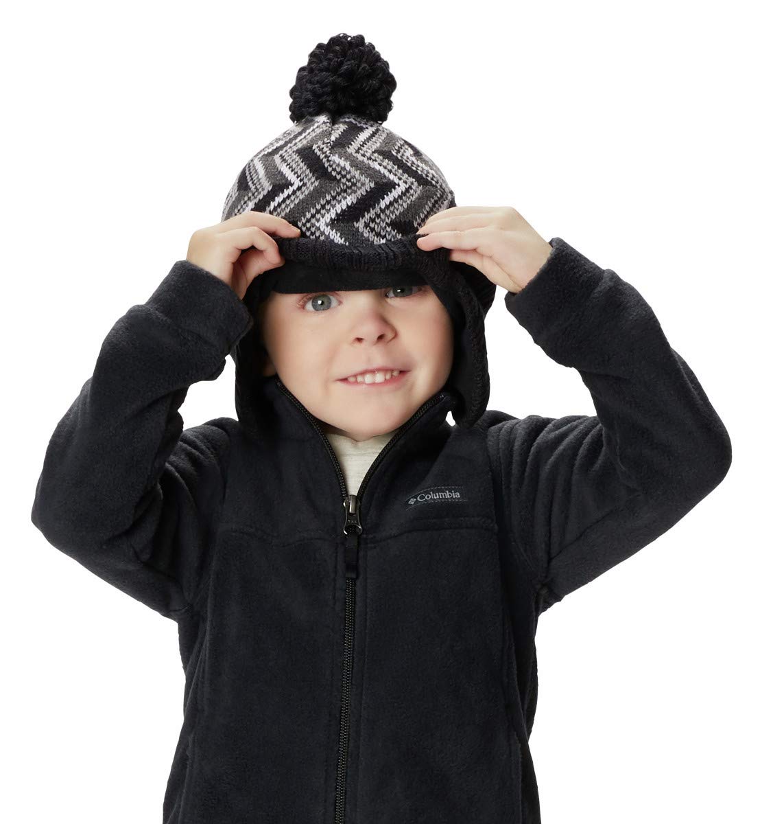 Columbia Youth Boys Steens Mt II Fleece, Black, Medium