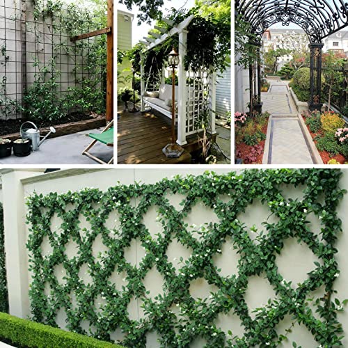 Tbestmax 315 Feet 48 Pack Artificial Ivy Leaf Plants, Green Vine Leaves, Greenery Hanging Garland, Fake Foliage Flowers for Home Kitchen Garden Office Wedding Wall Decor