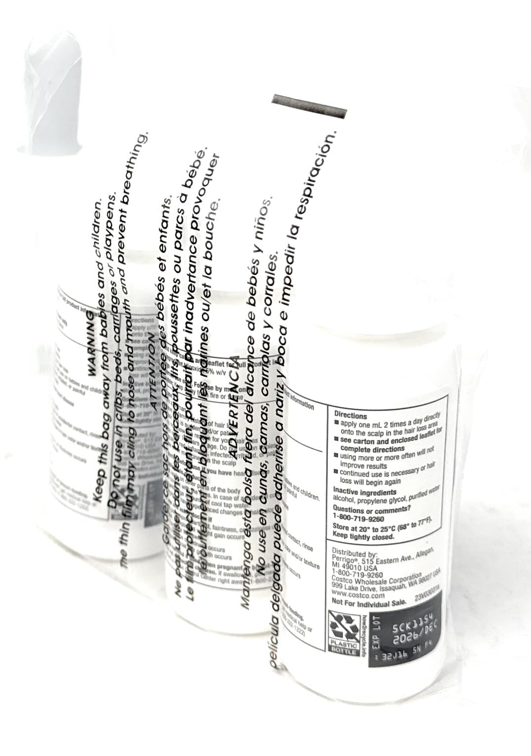 3 MONTHS Kirkland Extra Strength Minoxidil Topical Solution USP 5% Hair Regrowth