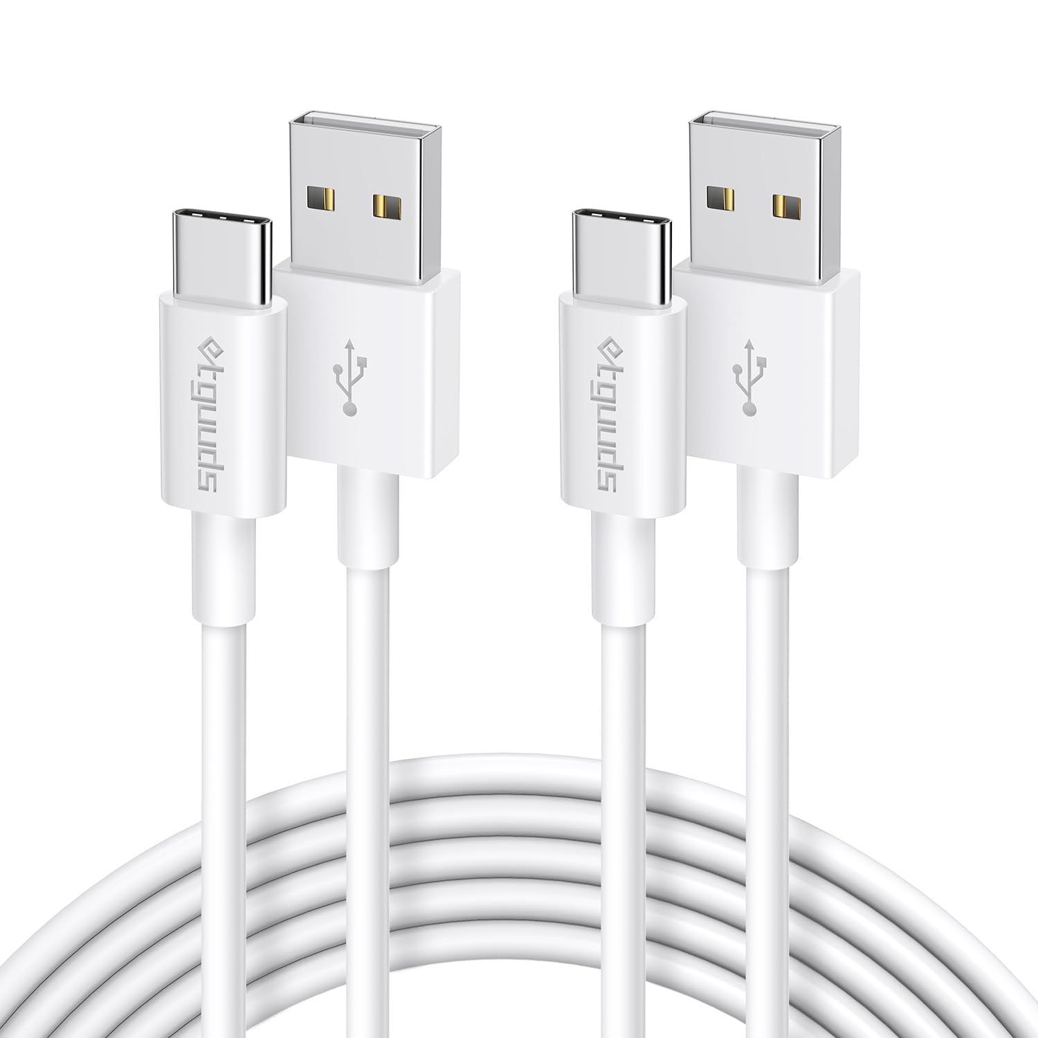 etguuds USB C Cable 3.3ft for iPhone 16 15 Pro Max/Pro/Plus, 2-Pack USB to USB C Cable 3A Fast Charging Type C Charger Cord for Samsung Galaxy S24 S23 S22 S20 S21 S10 S9 Flip 6 5, Moto G, Pixel