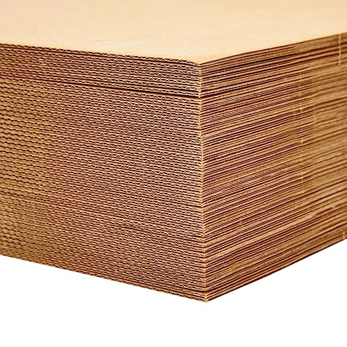 Juvale Large Corrugated Cardboard Sheets for Mailers, 11x14 Flat Packaging Inserts Pads, Shipping, Packing, Mailing, Dividers, Crafts, DIY Art Projects Supplies (2mm Thick) - 50-Pack