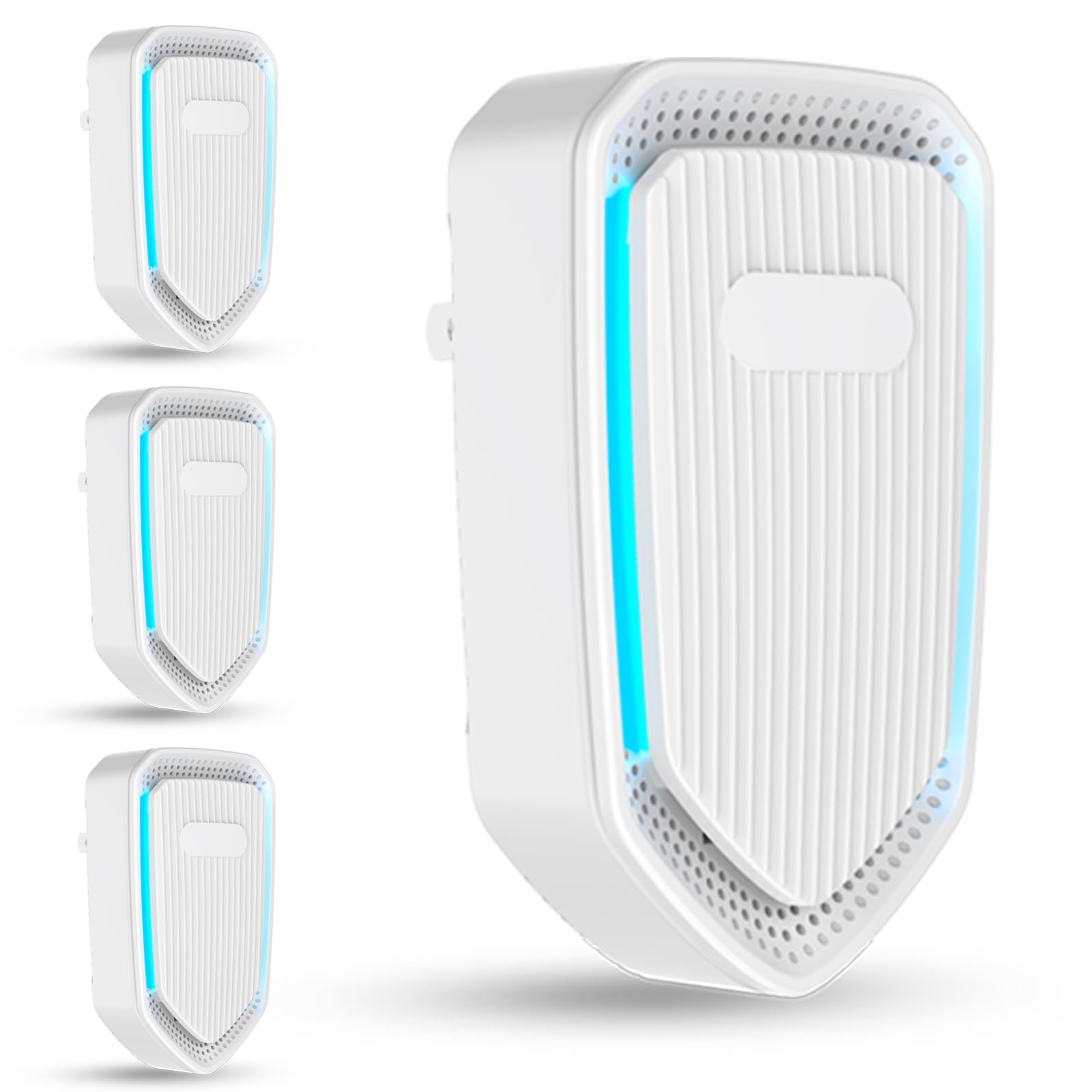 Air Ionizers for Home Plug In,Air Purifier Plug in Wall,Negative Ion Air Purifier for Bedroom -Quiet Operation Air Freshener for Home, Bedroom, Office, Garage Room,Odor,Pets Smell(4)