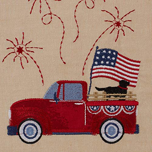 DII Patriotic Dish Towel Set 18x28, Decorative 4th of July Kitchen Towels, Americana Printed, 3 Count