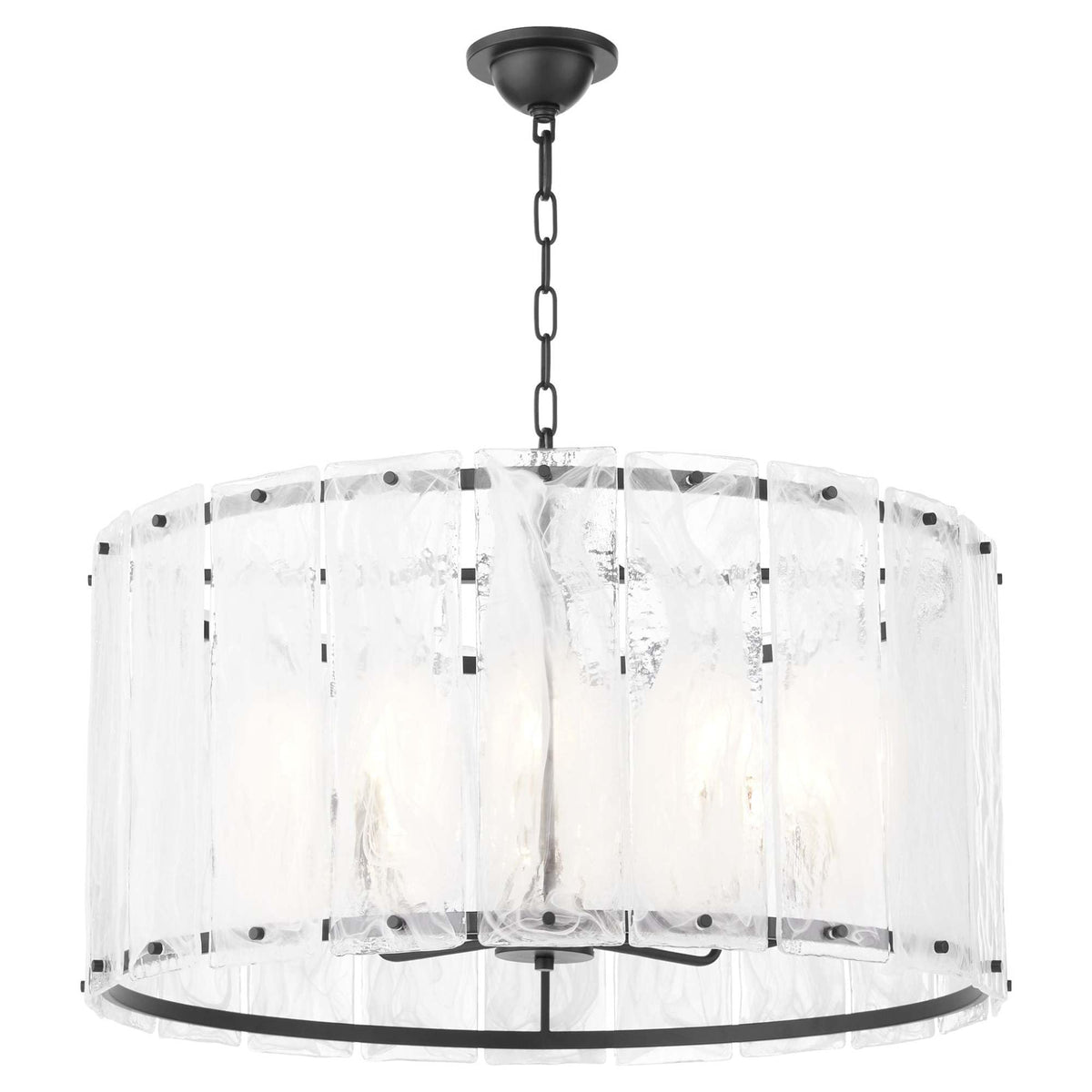 Quorum Lighting 8575-8-59 Prestige Pendant, 8-Light 480 Total Watts, Matte Black