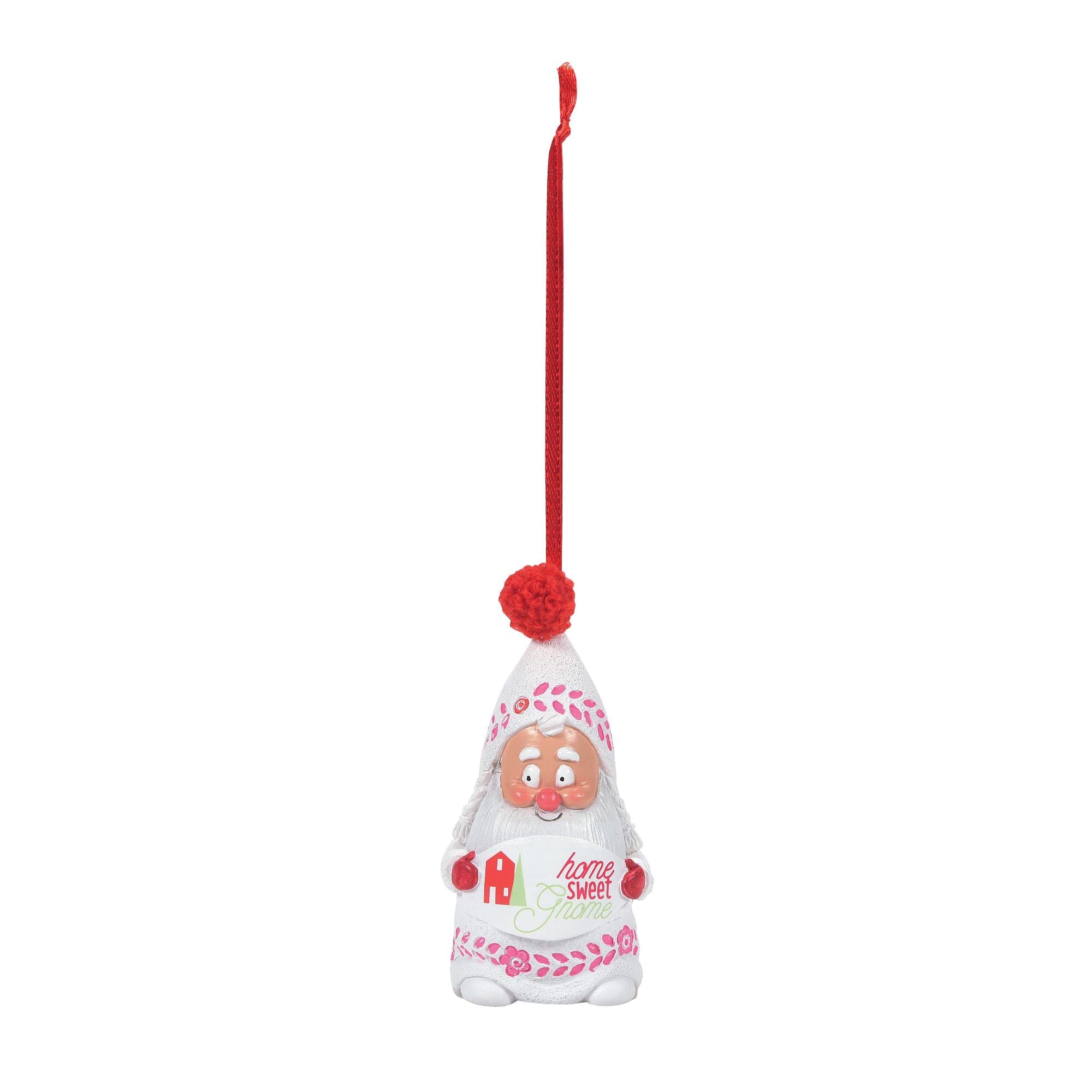 Department 56 Snowpinions Home Sweet Gnome Hanging Ornament, 3.62 Inch, Multicolor