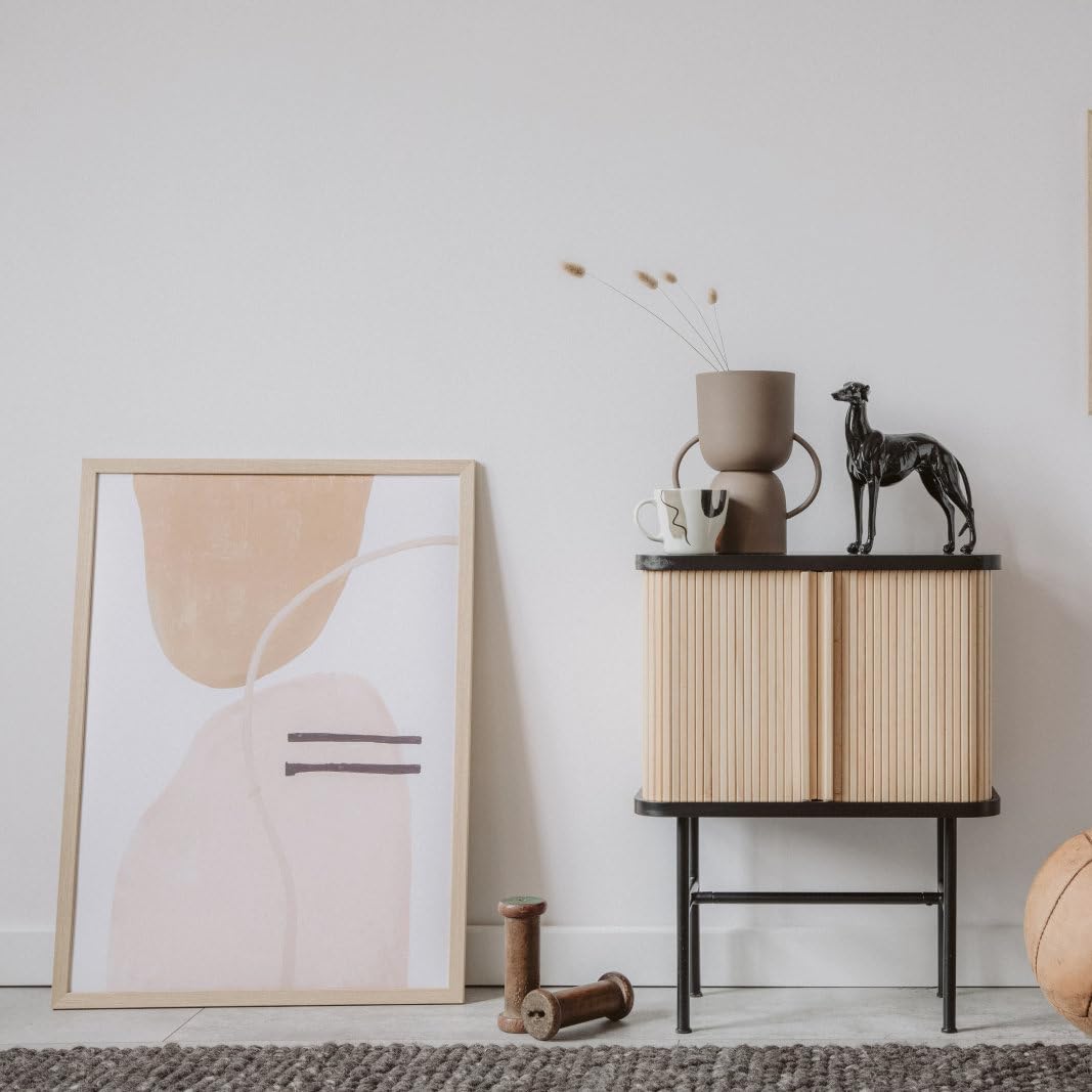 TKYGU11x14 Picture Frame mat to 8x10 set of 2Natural, Minimalist 11x14 Poster Frame, HD tempered glass 11"x14"Wood Frame, MDF Wood Picture Frames for Wall Art Photo and Prints for Home Decor