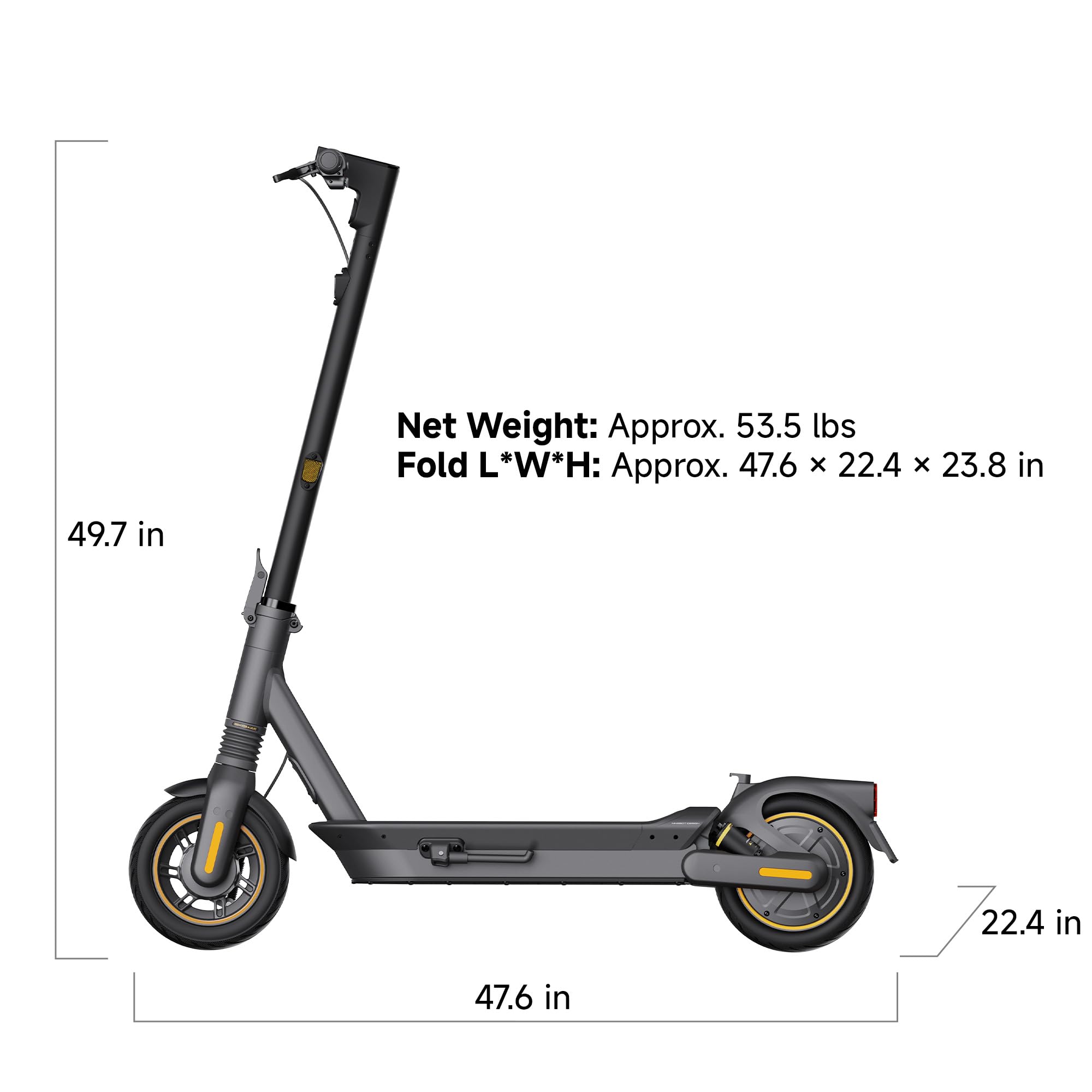 Segway Ninebot MAX G2 Electric KickScooter, Power by 1000W Motor, Up to 43 Miles Range and 22MPH, w/t 10-inch Tires , Dual Brakes & Suspension, Electric Scooter for Adults, UL-2272 Certified
