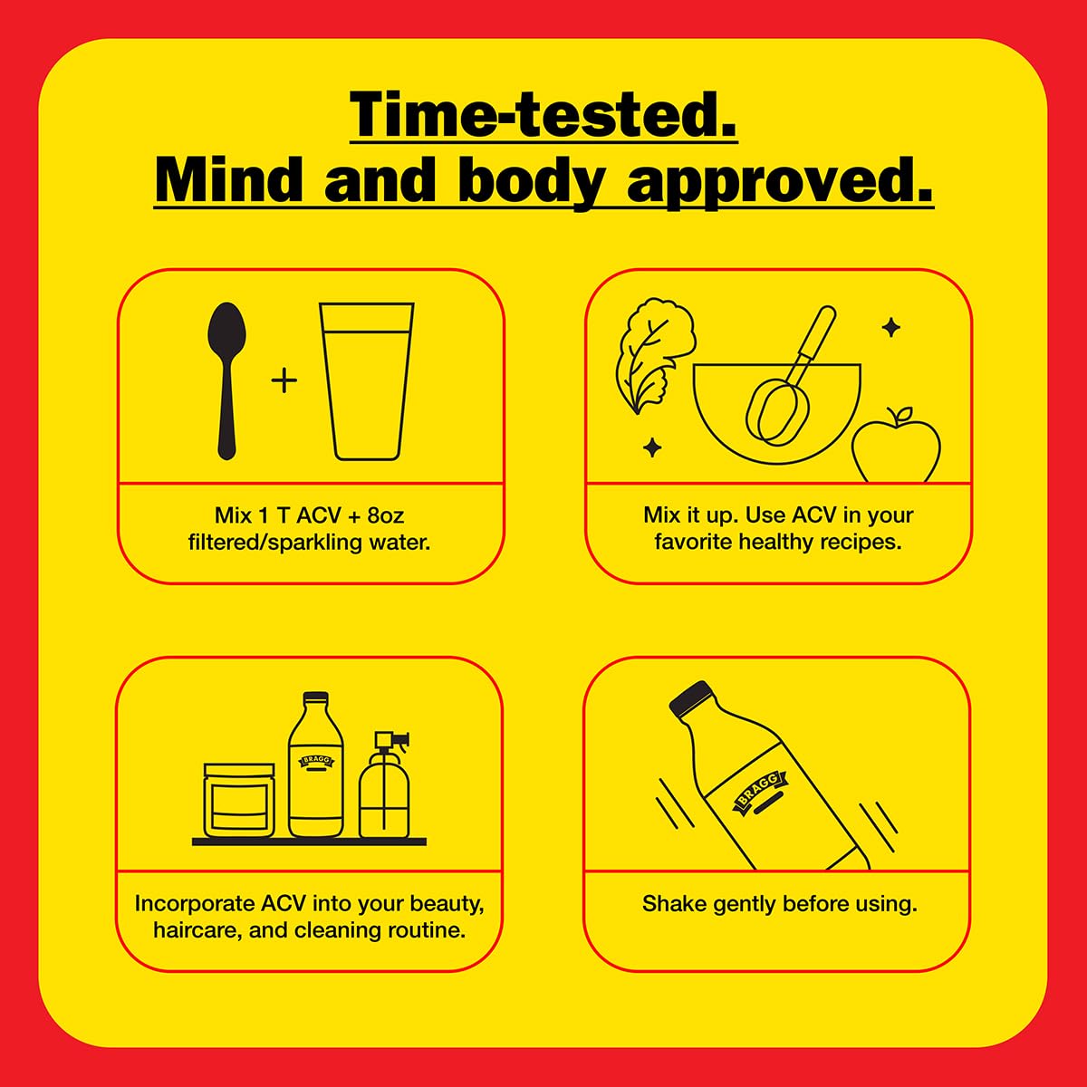 Bragg Organic Apple Cider Vinegar with the Mother - 1 gal (128 fl oz) - Raw and Unfiltered