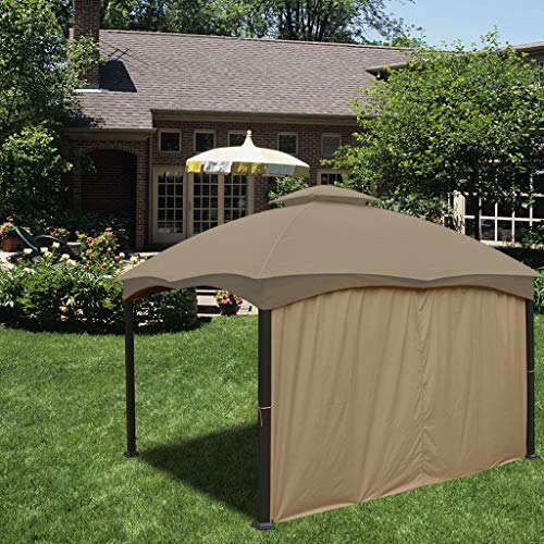 ABCCANOPY Gazebo Replacement Curtain 10'x12' - Universal Privacy Side Wall for Outdoor Gazebo, 1 Panel Only (Beige)