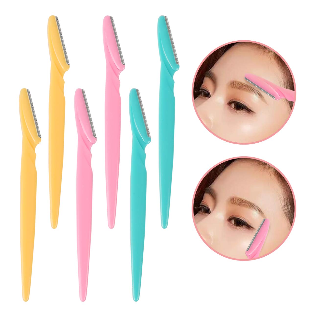 40pcs Eyebrow Razor and Face Razors for Women, Newbie Friendly Dermaplane Razor for Women Face, Face Razors and Shaver for Women Dermaplaning with Protective Covers, Package With Box