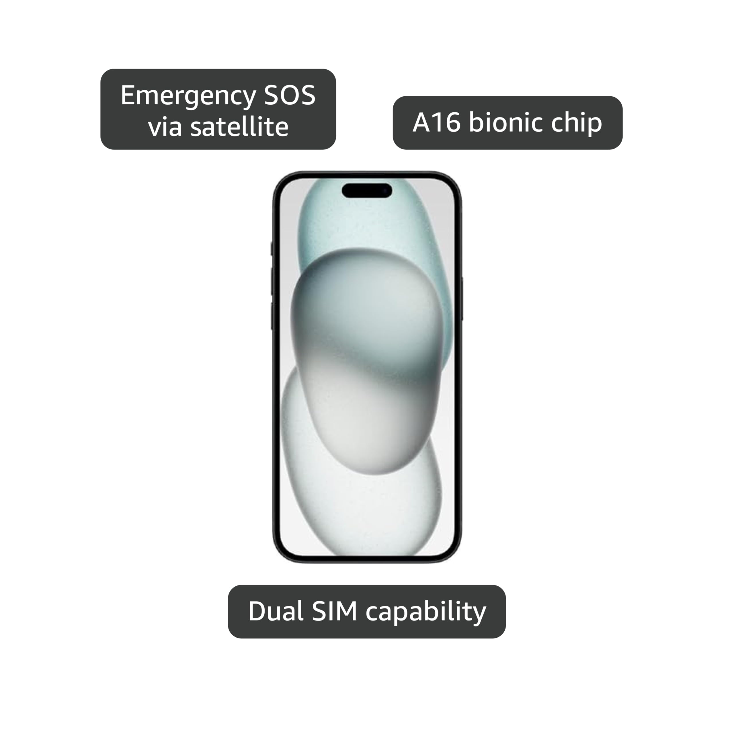 Apple iPhone 15, 128GB, Blue - T-Mobile (Renewed)