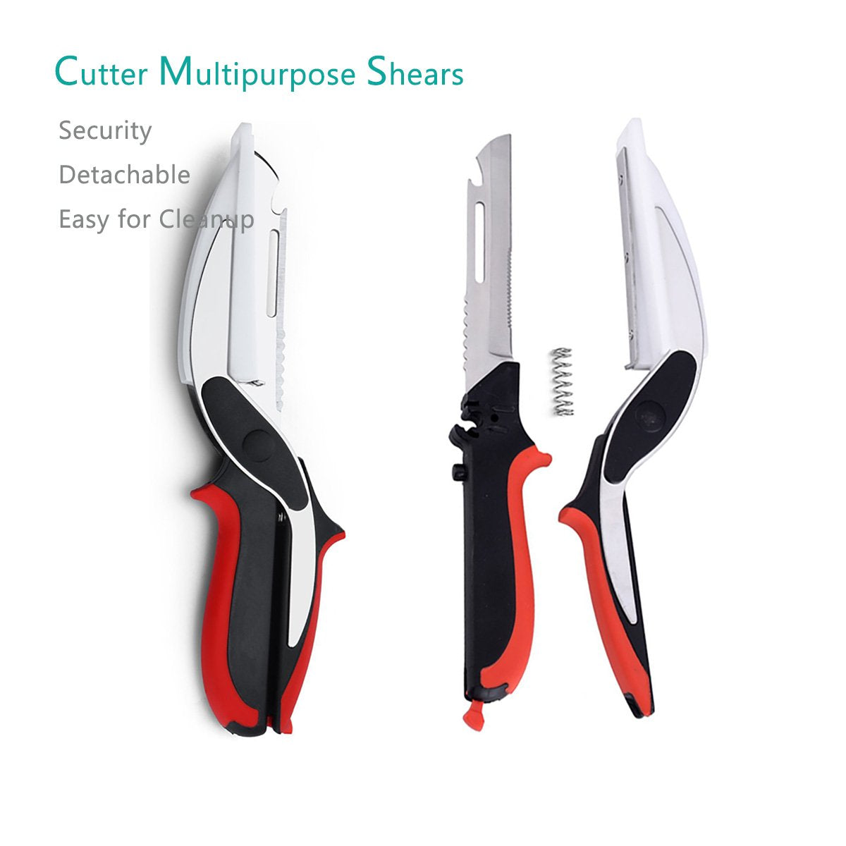 Vegetable Scissors,Food Cutter Choppers Meat Scissors Kitchen Shears,Quick Vegetable Slicer with Cutting Board Knife Kitchen Must Haves Chopping Scissors for Kitchen
