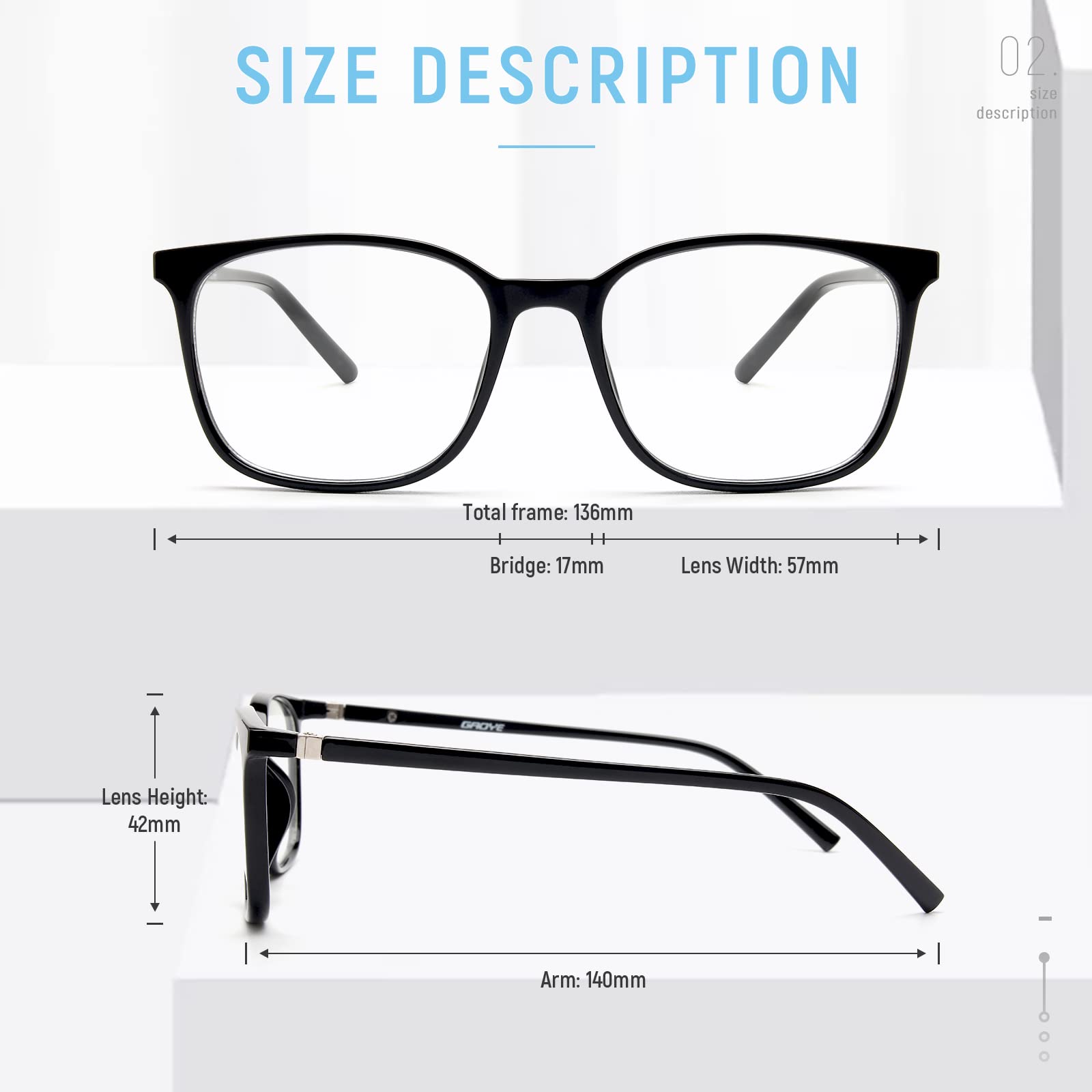 Gaoye Blue Light Blocking Glasses Women/Men, Computer Gaming Fake Eyeglasses Anti UV Ray-Spring Hinge (3 Pack, Light Black & Leopard & Transparent)