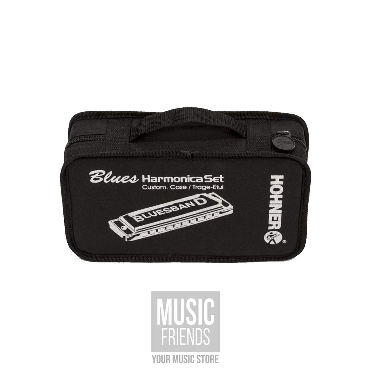 Hohner Accordions 1501/7 Bluesband Harmonica 7-Piece Set with Carrying Case, Chrome