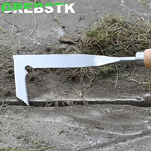 GREBSTK Crack Weeder Crevice Weeding Tool Manual Weeder Beech Handle Lawn Yard Gardening Tool