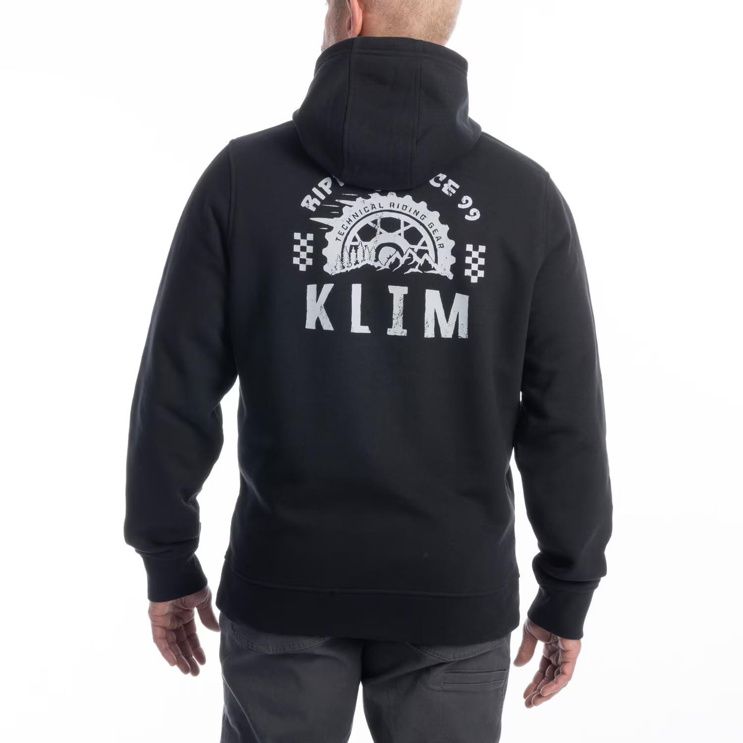 KLIM Men's Rippin' Pullover Hoodie Size XL - Black - High-rise